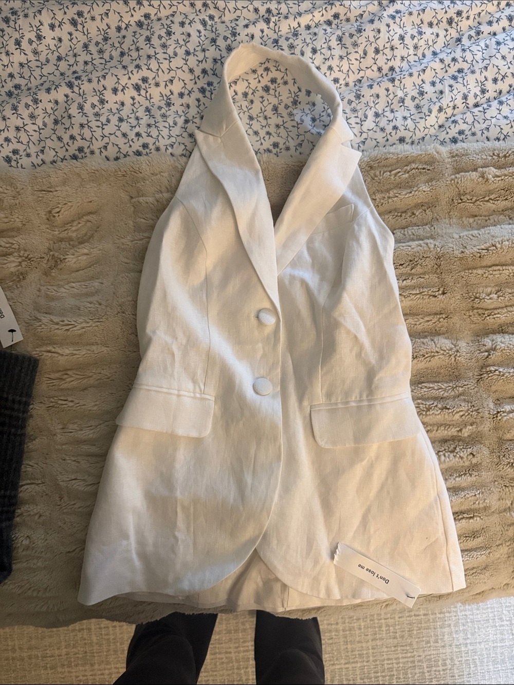 Reformation white halter
